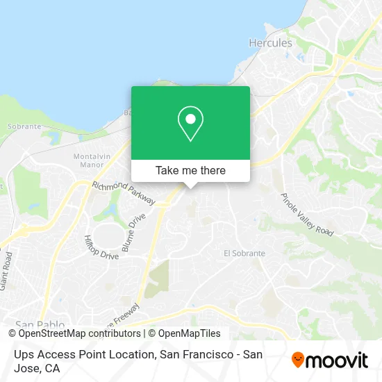 Ups Access Point Location map