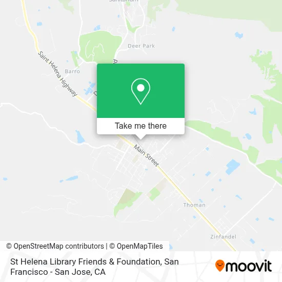St Helena Library Friends & Foundation map