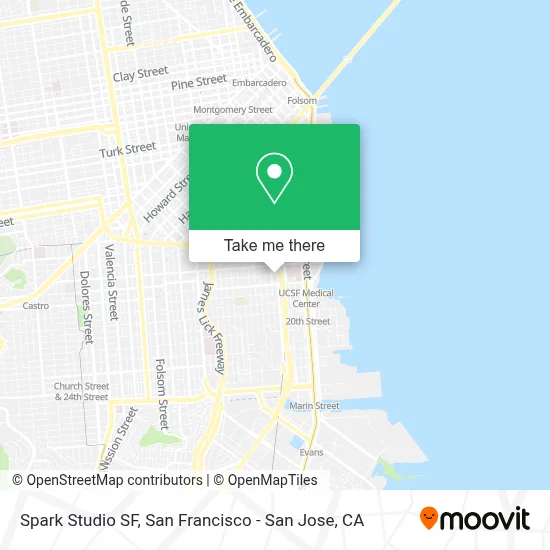 Spark Studio SF map