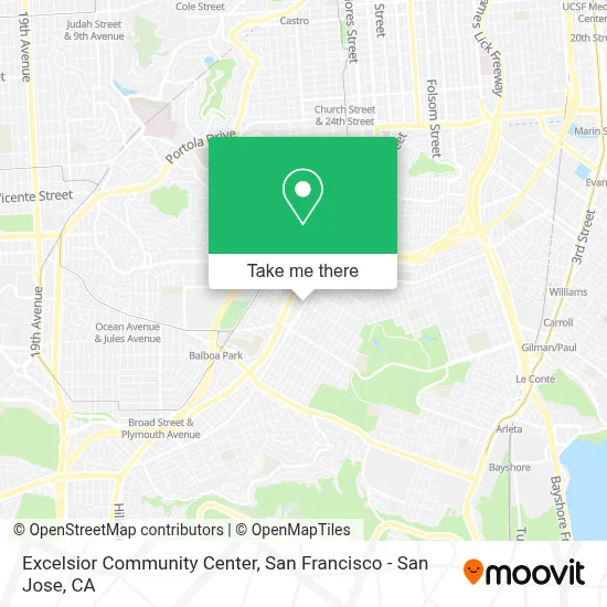 Excelsior Community Center map