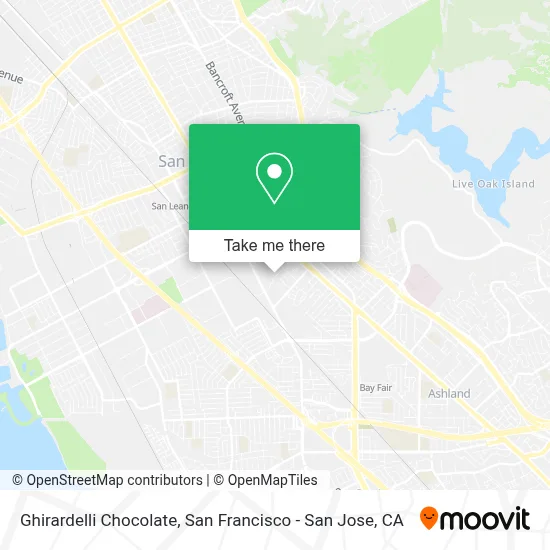 Ghirardelli Chocolate map
