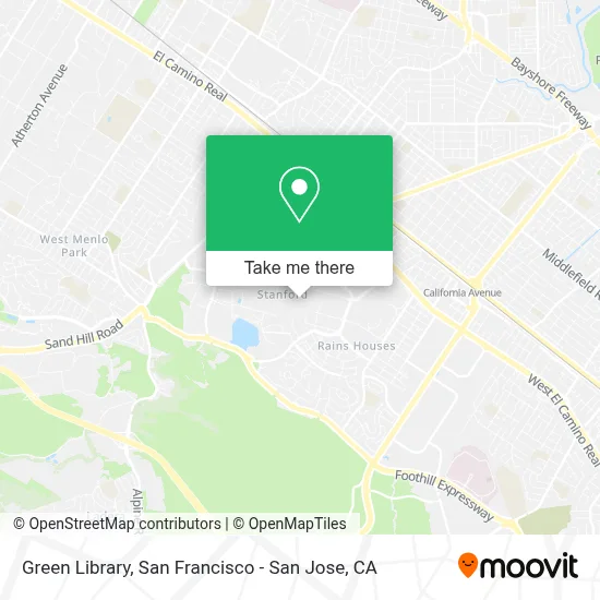 Green Library map