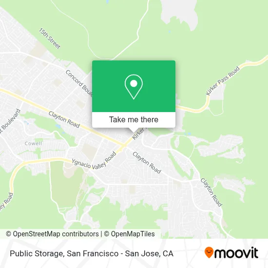 Public Storage map