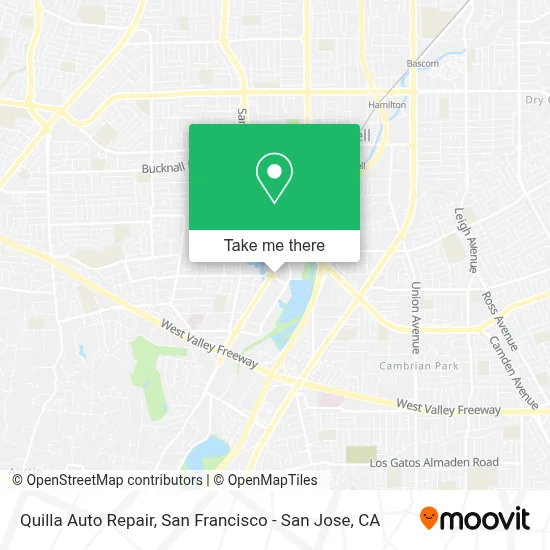 Quilla Auto Repair map