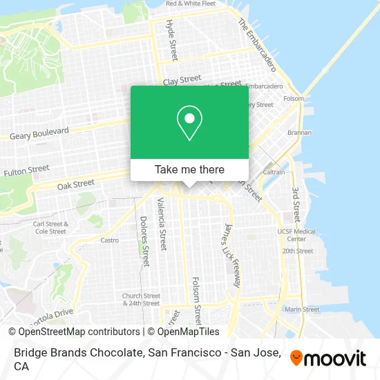 Bridge Brands Chocolate map