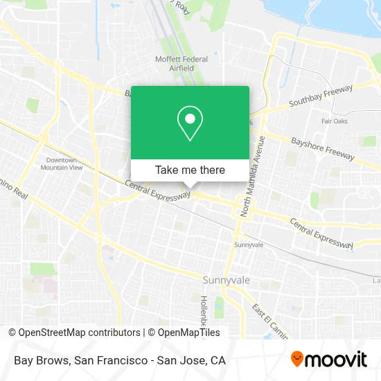 Bay Brows map