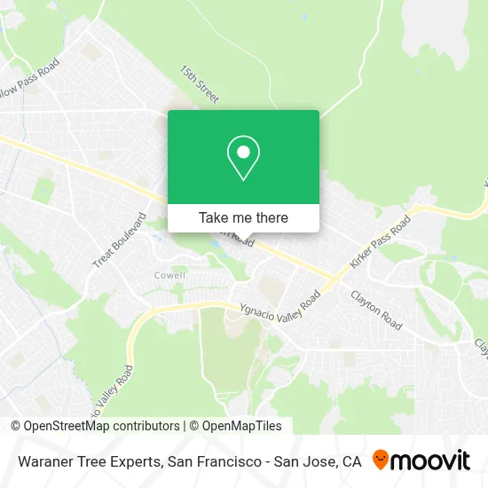 Waraner Tree Experts map