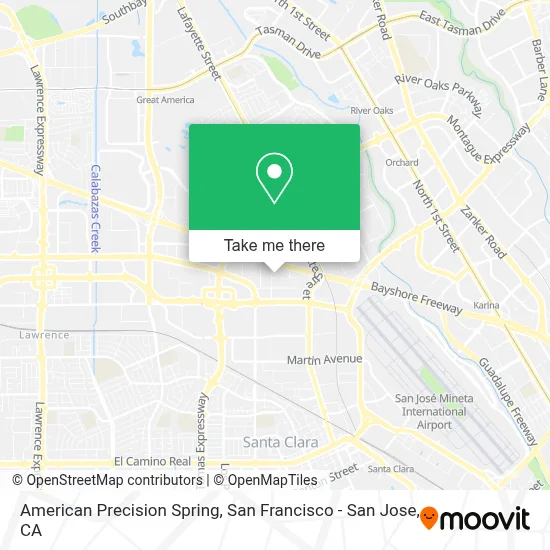 American Precision Spring map