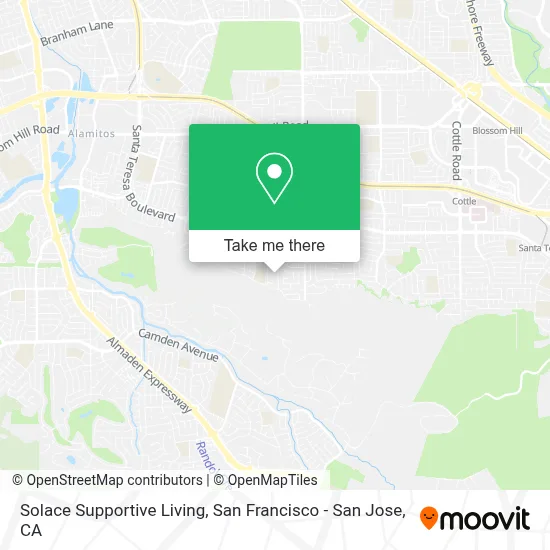 Solace Supportive Living map