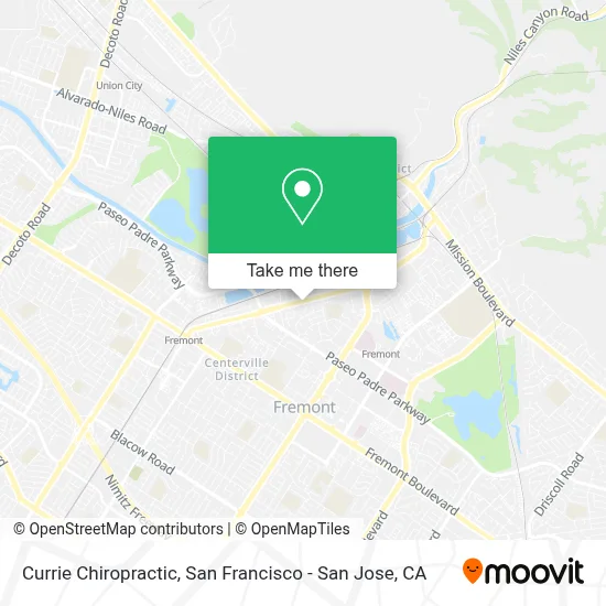 Currie Chiropractic map
