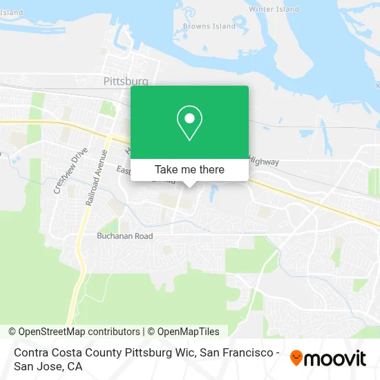 Contra Costa County Pittsburg Wic map