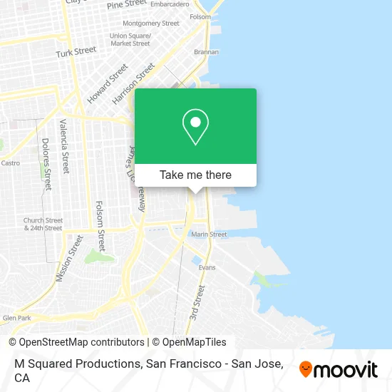 M Squared Productions map