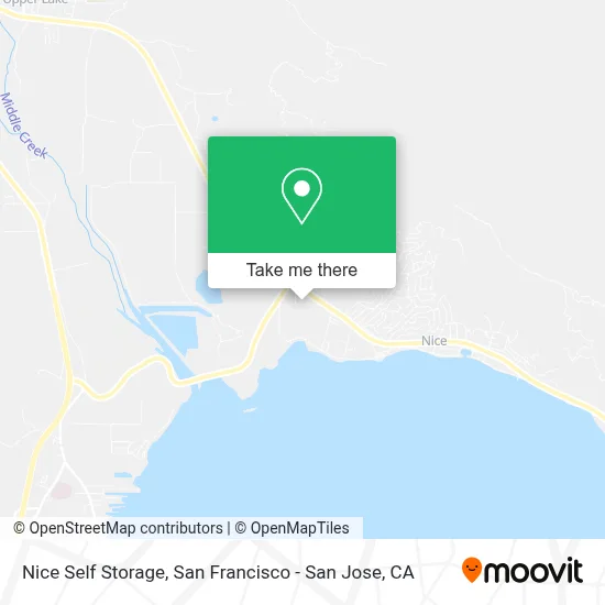 Nice Self Storage map