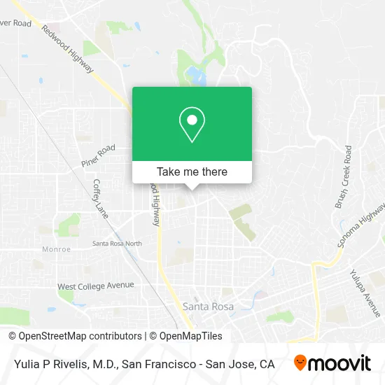 Yulia P Rivelis, M.D. map