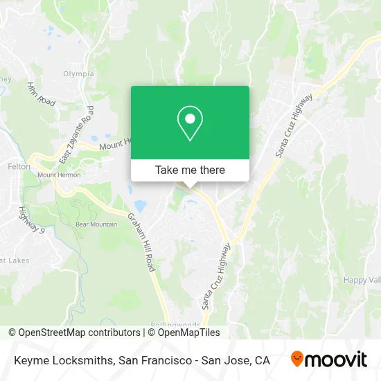 Keyme Locksmiths map