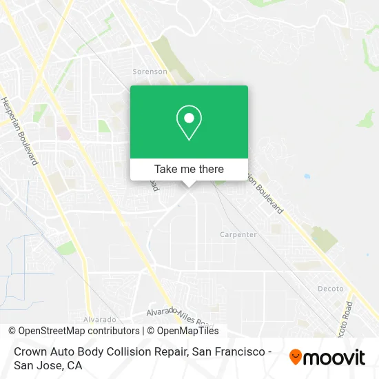 Crown Auto Body Collision Repair map