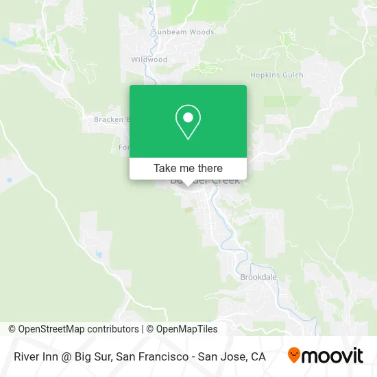River Inn @ Big Sur map