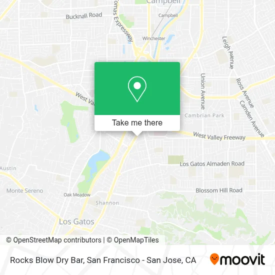 Rocks Blow Dry Bar map