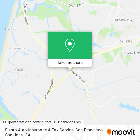 Fiesta Auto Insurance & Tax Service map