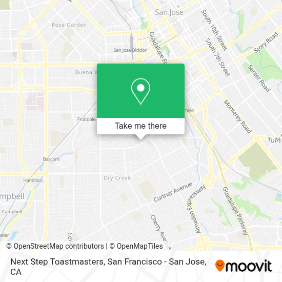 Next Step Toastmasters map