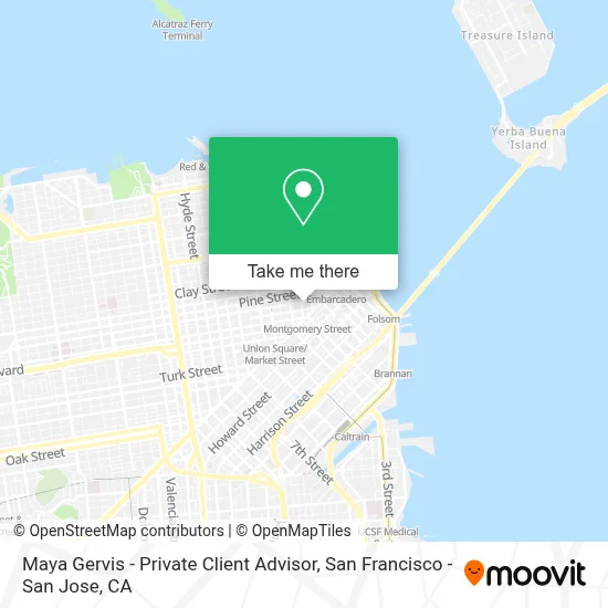 Maya Gervis - Private Client Advisor map