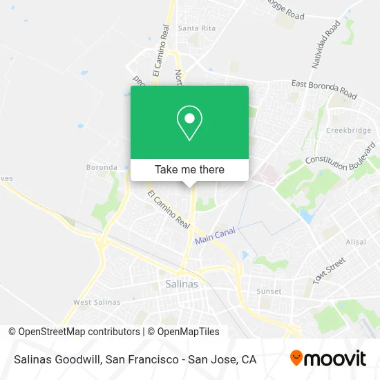 Salinas Goodwill map
