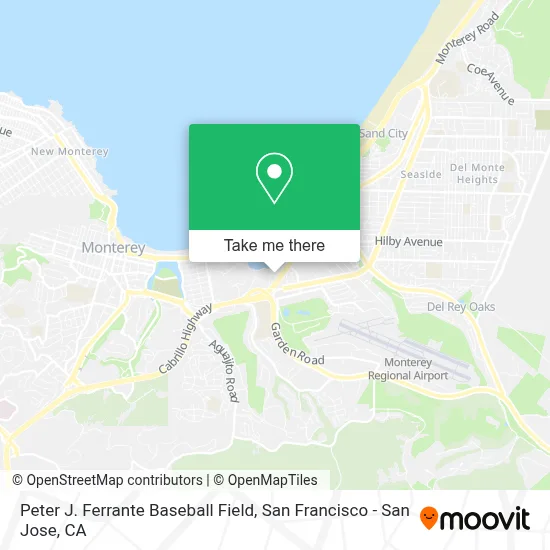 Peter J. Ferrante Baseball Field map