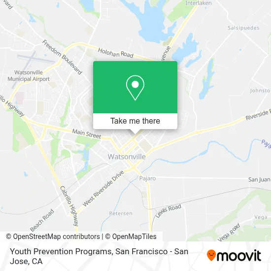 Youth Prevention Programs map