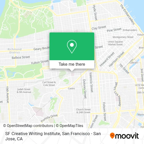 SF Creative Writing Institute map