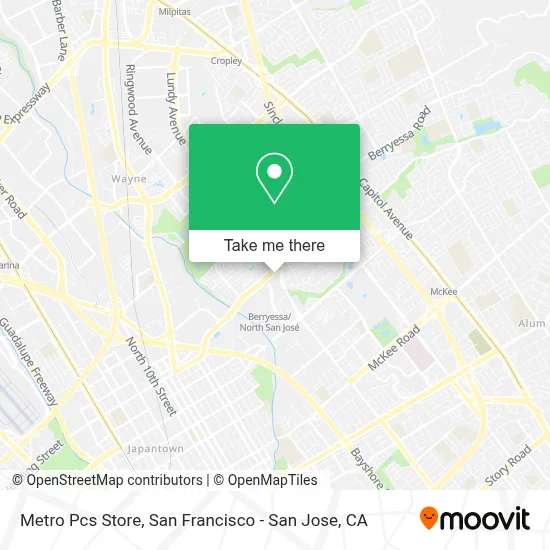 Metro Pcs Store map