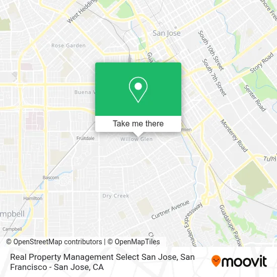 Real Property Management Select San Jose map