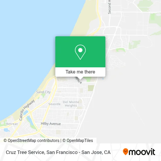 Cruz Tree Service map