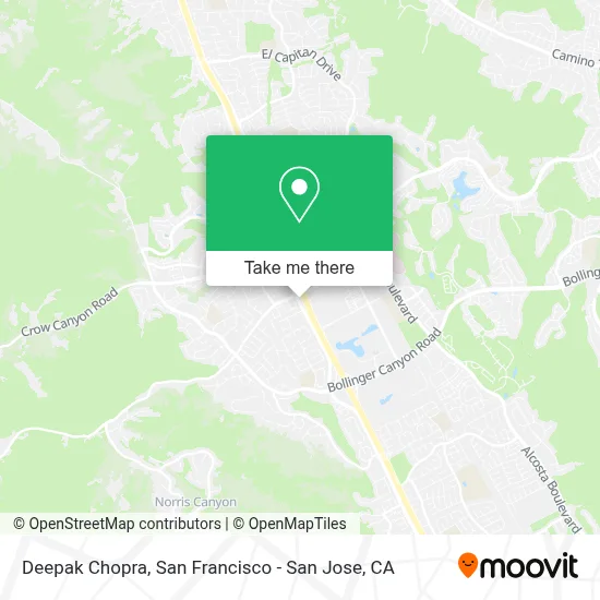Deepak Chopra map