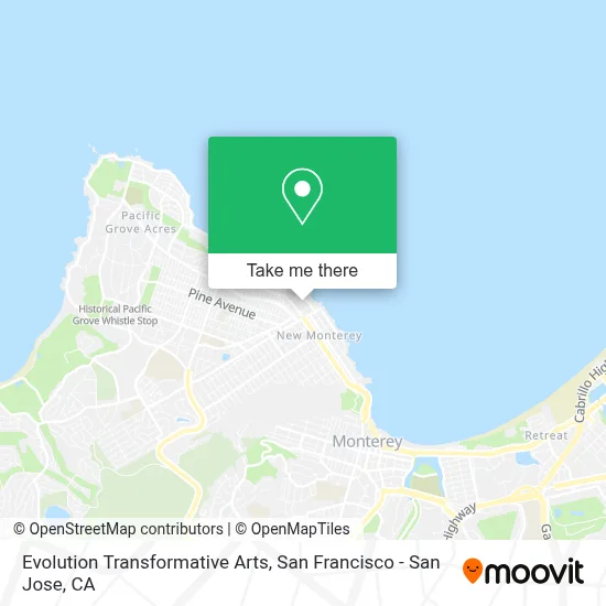 Evolution Transformative Arts map