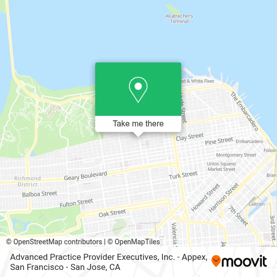 Advanced Practice Provider Executives, Inc. - Appex map