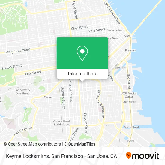 Keyme Locksmiths map