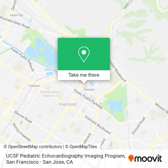 UCSF Pediatric Echocardiography Imaging Program map