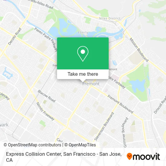 Express Collision Center map