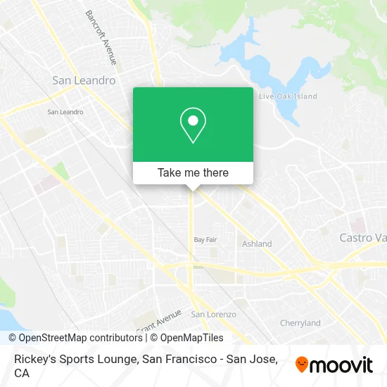Rickey's Sports Lounge map