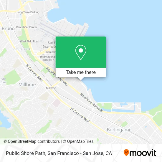 Public Shore Path map