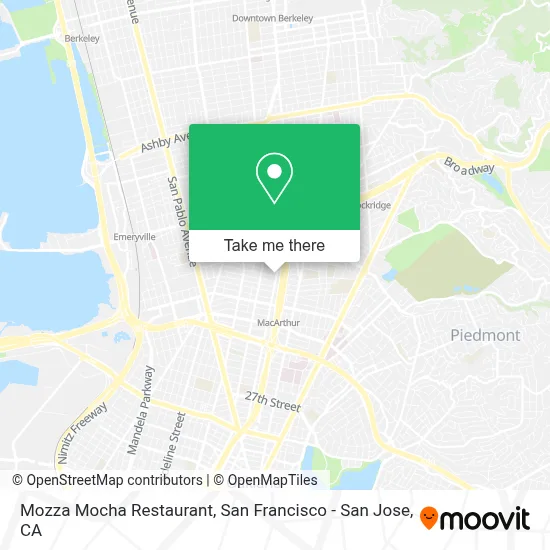 Mozza Mocha Restaurant map