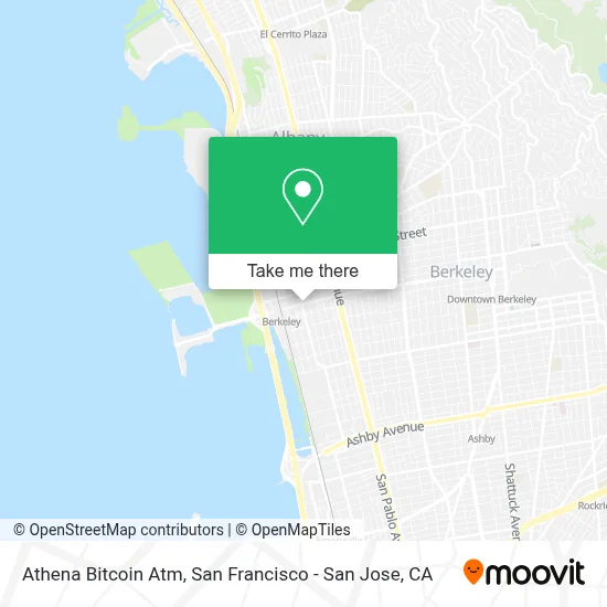 Athena Bitcoin Atm map