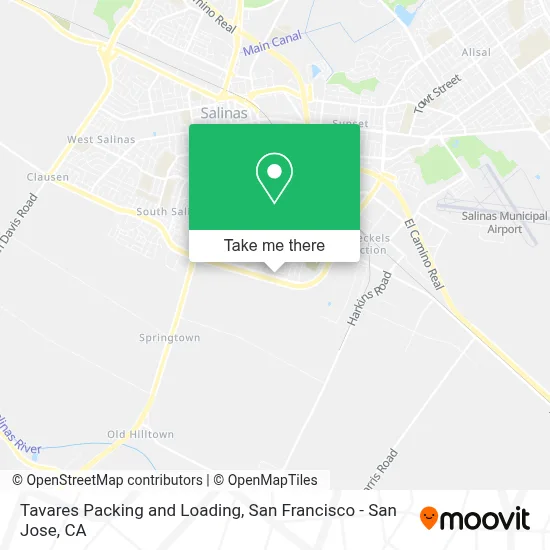 Tavares Packing and Loading map