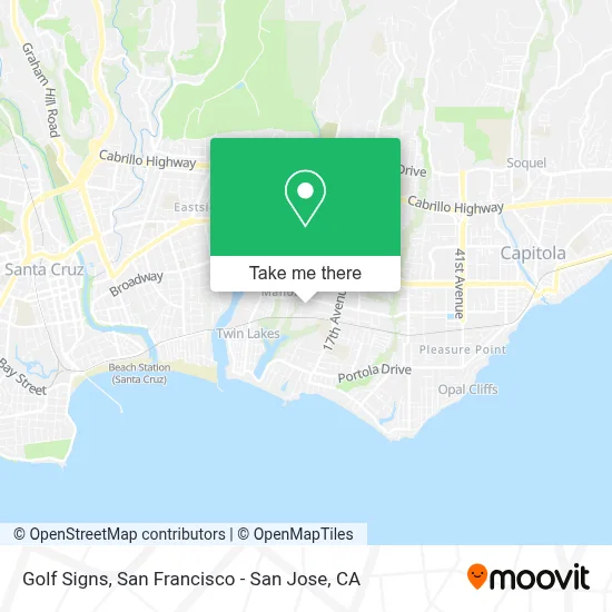 Golf Signs map