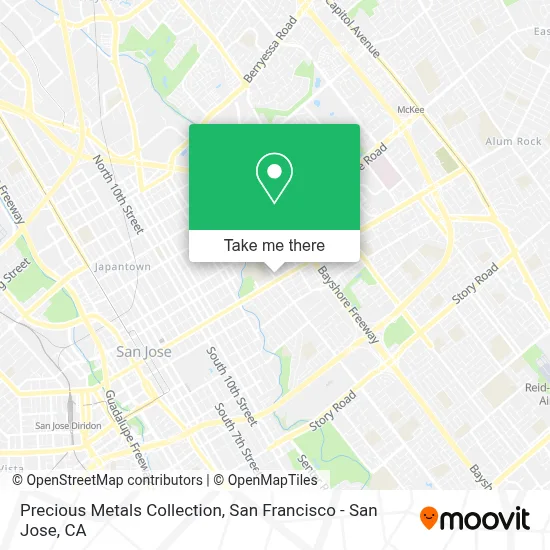 Precious Metals Collection map