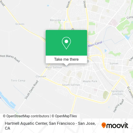 Hartnell Aquatic Center map