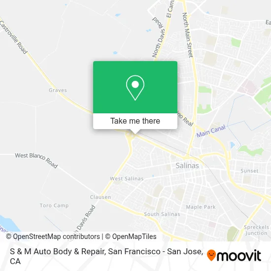 S & M Auto Body & Repair map