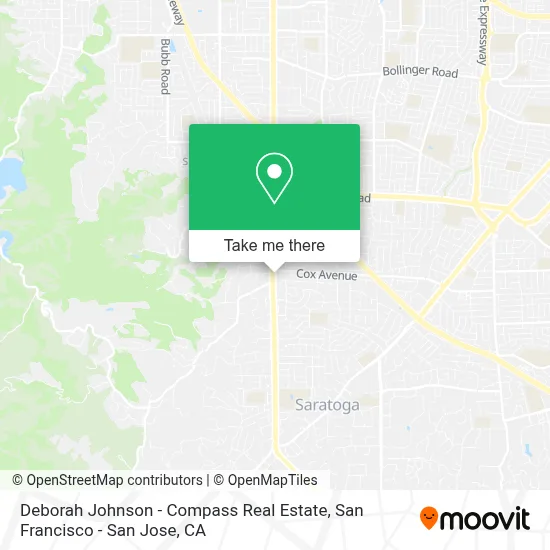 Deborah Johnson - Compass Real Estate map