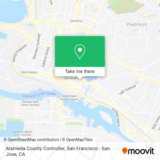 Alameda County Controller map