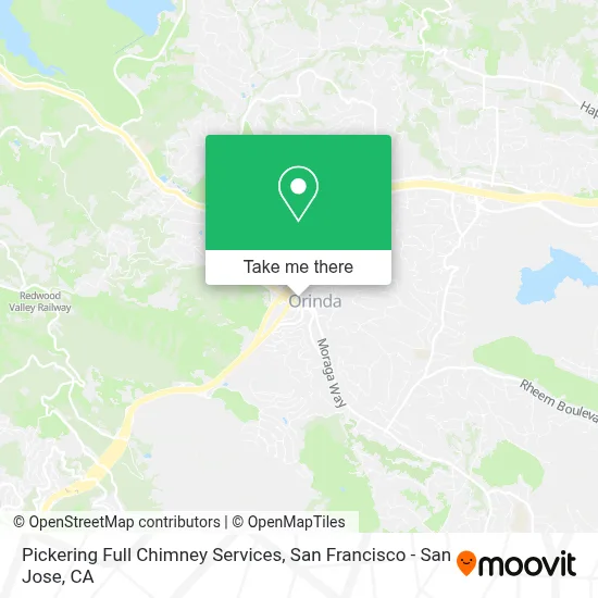 Pickering Full Chimney Services map